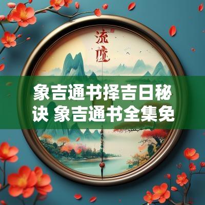 象吉通书择吉日秘诀 象吉通书全集免费阅读