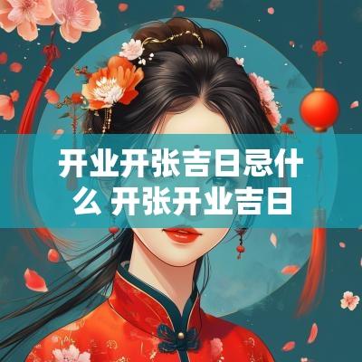 开业开张吉日忌什么 开张开业吉日