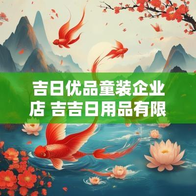 吉日优品童装企业店 吉吉日用品有限公司