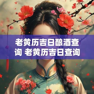 老黄历吉日酿酒查询 老黄历吉日查询2004年