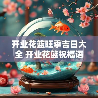 开业花篮旺季吉日大全 开业花篮祝福语简短上档次