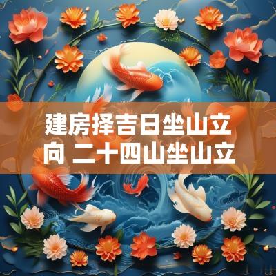 建房择吉日坐山立向 二十四山坐山立向表