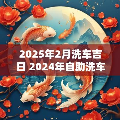 2025年2月洗车吉日 2025年自助洗车火了吗