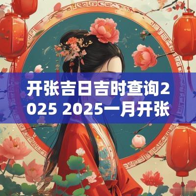 开张吉日吉时查询2025 2025一月开张吉日