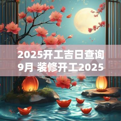 2025开工吉日查询9月 装修开工2025吉日表