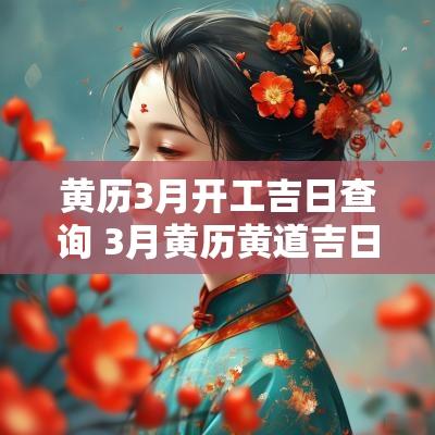黄历3月开工吉日查询 3月黄历黄道吉日查询2025
