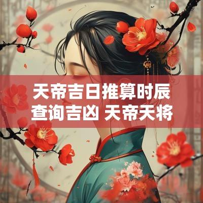 天帝吉日推算时辰查询吉凶 天帝天将速查表