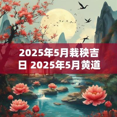 2025年5月栽秧吉日 2025年5月黄道吉日查询结婚日子