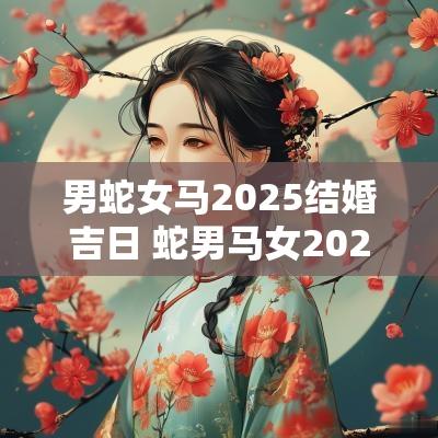 男蛇女马2025结婚吉日 蛇男马女2025结婚吉日是什么时间