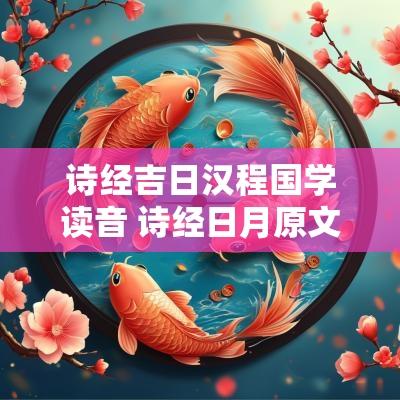 诗经吉日汉程国学读音 诗经日月原文拼音版