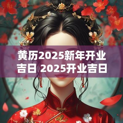 黄历2025新年开业吉日 2025开业吉日吉时黄历
