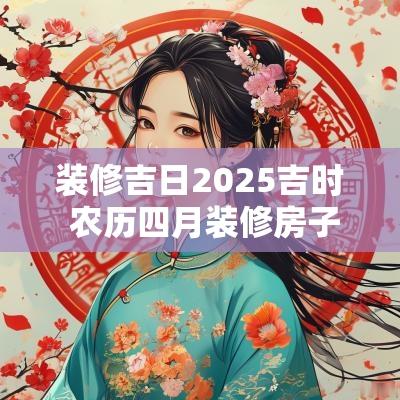 装修吉日2025吉时 农历四月装修房子吉日