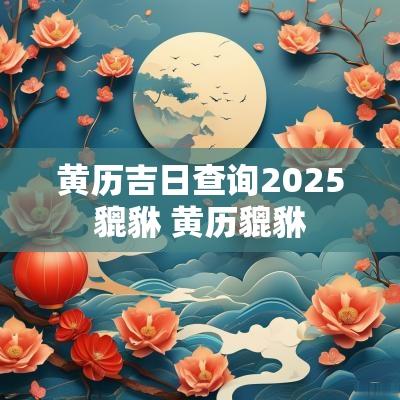 黄历吉日查询2025貔貅 黄历貔貅