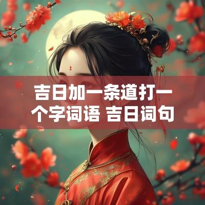 吉日加一条道打一个字词语 吉日词句