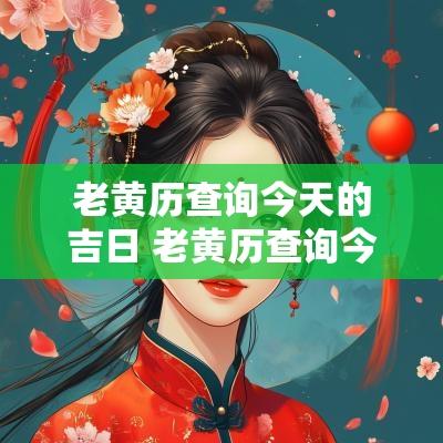 老黄历查询今天的吉日 老黄历查询今天的农历