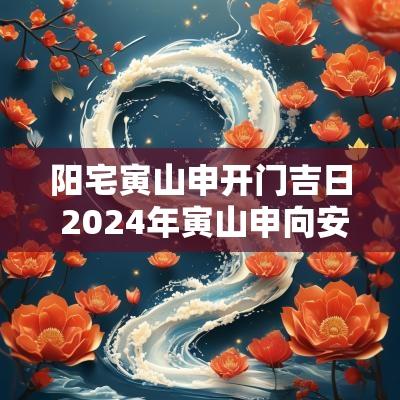阳宅寅山申开门吉日 2025年寅山申向安葬吉日