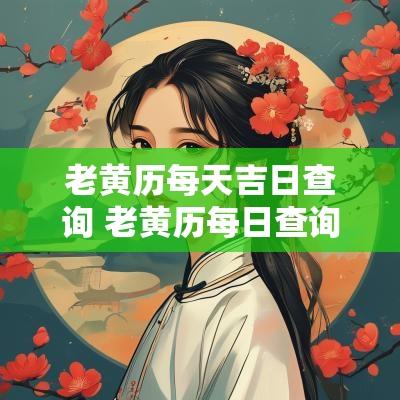 老黄历每天吉日查询 老黄历每日查询