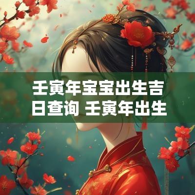 壬寅年宝宝出生吉日查询 壬寅年出生吉日查询表