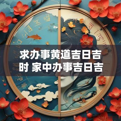 求办事黄道吉日吉时 家中办事吉日吉时查询