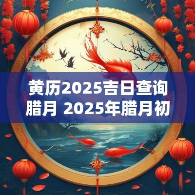 黄历2025吉日查询腊月 2025年腊月初二黄历吉日查询