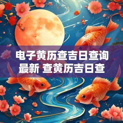 电子黄历查吉日查询最新 查黄历吉日查询表
