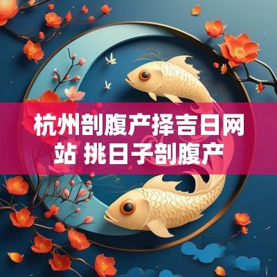 杭州剖腹产择吉日网站 挑日子剖腹产