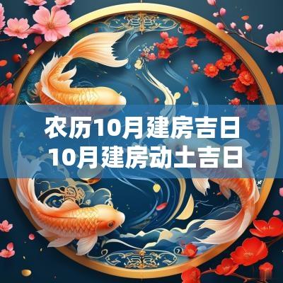 农历10月建房吉日 10月建房动土吉日