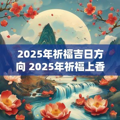2025年祈福吉日方向 2025年祈福上香吉日