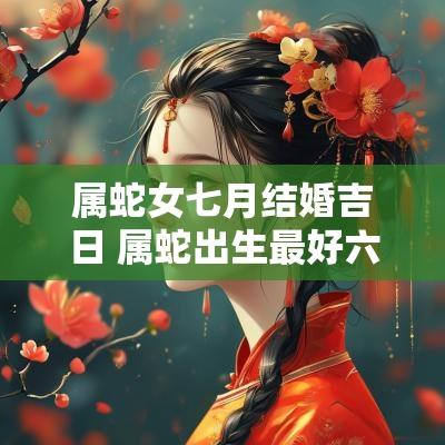 属蛇女七月结婚吉日 属蛇出生最好六个吉日