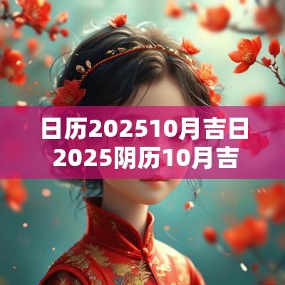 日历202510月吉日 2025阴历10月吉日