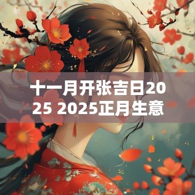 十一月开张吉日2025 2025正月生意开张吉日