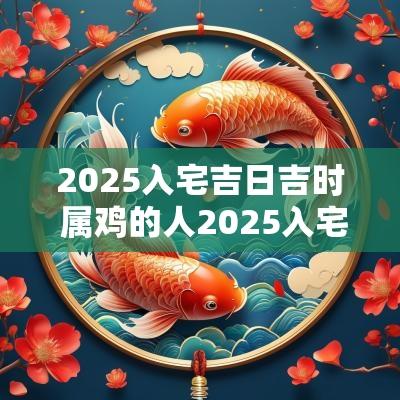 2025入宅吉日吉时 属鸡的人2025入宅吉日