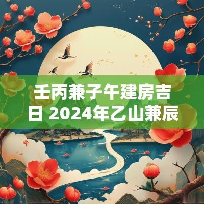 壬丙兼子午建房吉日 2025年乙山兼辰建房吉日