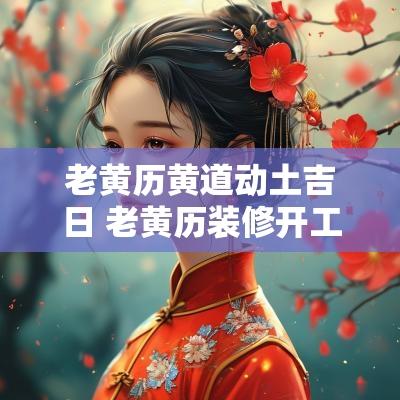 老黄历黄道动土吉日 老黄历装修开工动土吉日