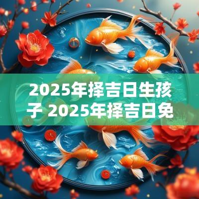 2025年择吉日生孩子 2025年择吉日免费