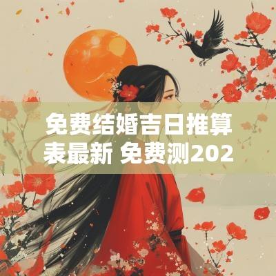 免费结婚吉日推算表最新 免费测2025年结婚吉日查询