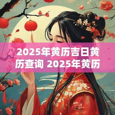 2025年黄历吉日黄历查询 2025年黄历扫墓吉日查询