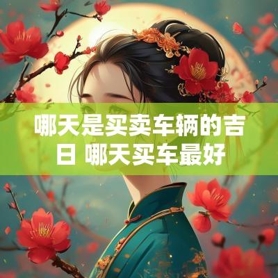 哪天是买卖车辆的吉日 哪天买车最好