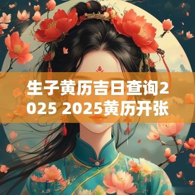 生子黄历吉日查询2025 2025黄历开张吉日查询