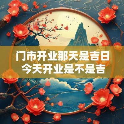 门市开业那天是吉日 今天开业是不是吉日