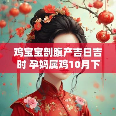 鸡宝宝剖腹产吉日吉时 孕妈属鸡10月下旬剖腹产最佳日期