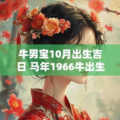 牛男宝10月出生吉日 马年1966牛出生开业吉日