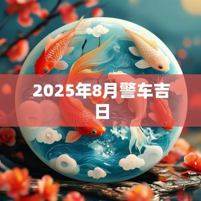 2025年8月警车吉日