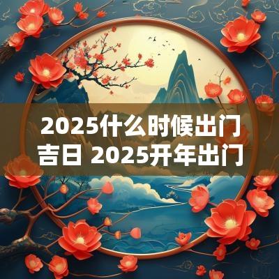 2025什么时候出门吉日 2025开年出门吉日