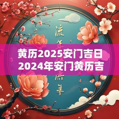 黄历2025安门吉日 2025年安门黄历吉日查询