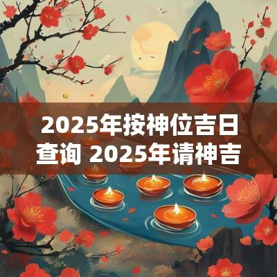 2025年按神位吉日查询 2025年请神吉日黄历