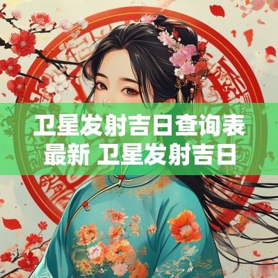 卫星发射吉日查询表最新 卫星发射吉日