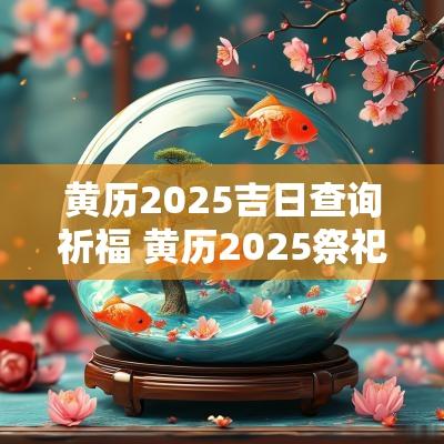 黄历2025吉日查询祈福 黄历2025祭祀吉日查询