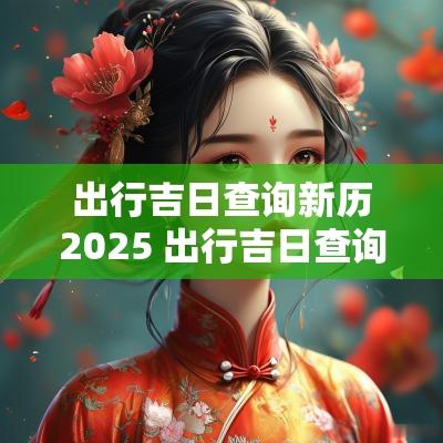 出行吉日查询新历2025 出行吉日查询老黄历2025