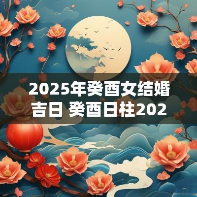 2025年癸酉女结婚吉日 癸酉日柱2025年